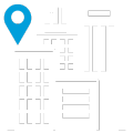 building icon with pin_reversewithblue